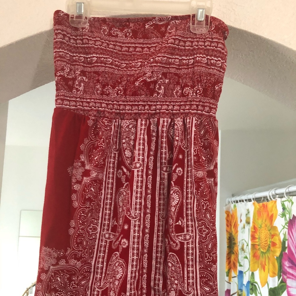 Strapless summer top